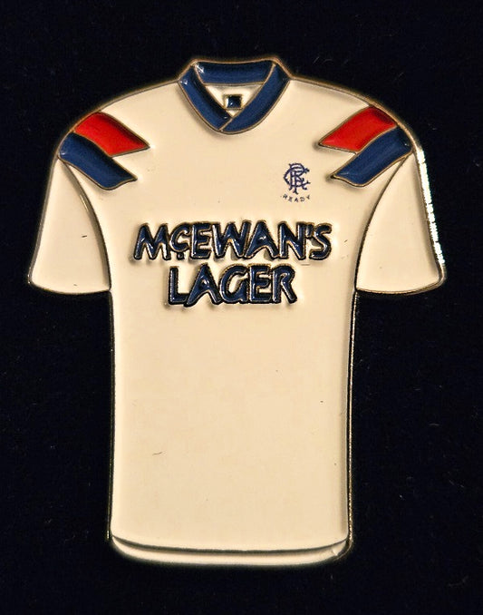 McEwans Lager Rangers Away 1990-91 Shirt Pin